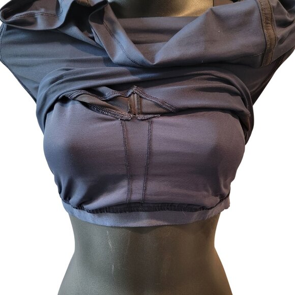 Lululemon Athletica Run Mile a Minute Navy Blue Black Tank Size 6 (No Size Tag) - Picture 7 of 9